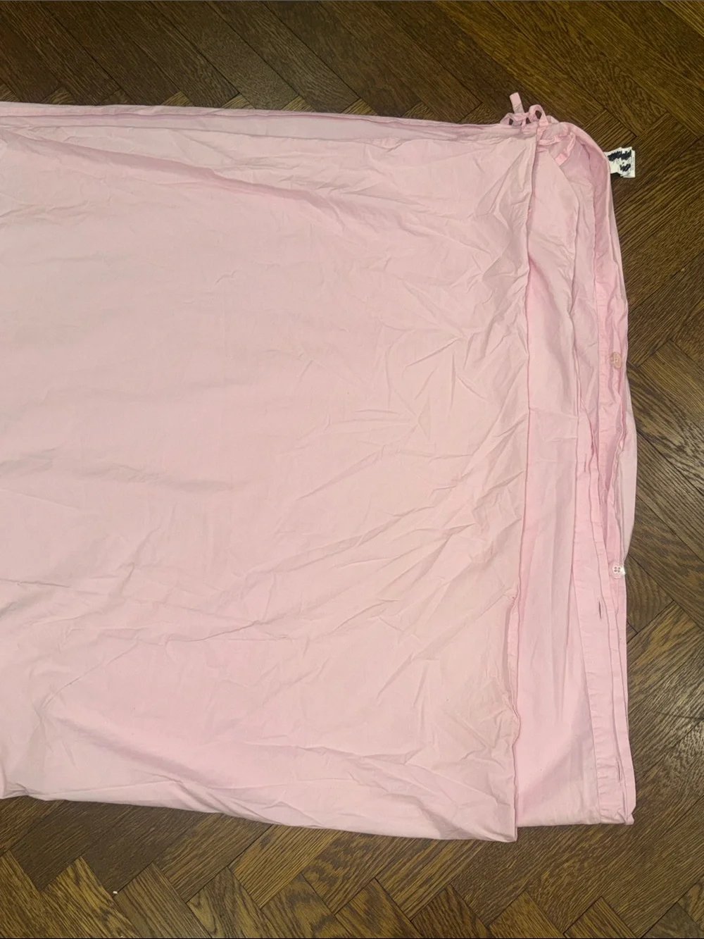 Soft Bubble Gum Pink Solid Cotton Duvet Cover- Minimalist Home Bedding